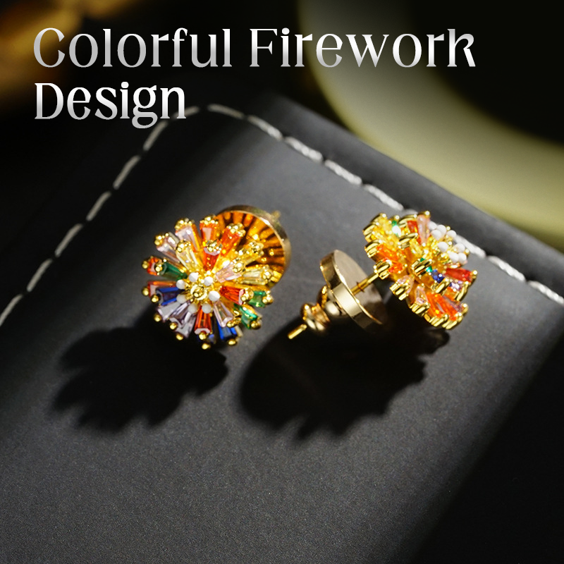 📢📢Colorful Firework Stud Earrings for Women
