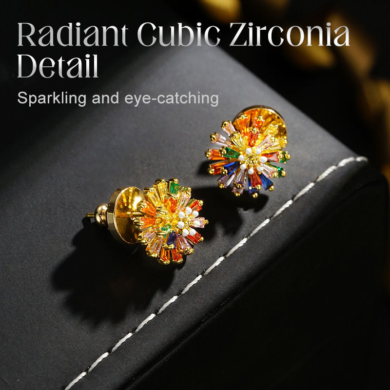 📢📢Colorful Firework Stud Earrings for Women