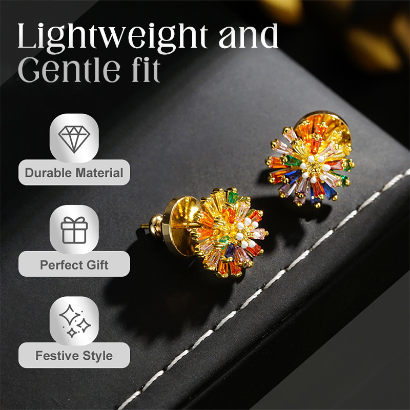 📢📢Colorful Firework Stud Earrings for Women
