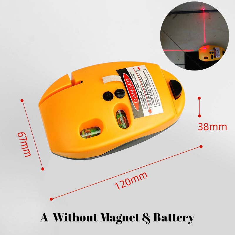 A style without magnet and battery laser level dimensions