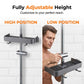 Drill-Free Shower Caddy Shelf for Slide Bar