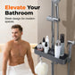 Drill-Free Shower Caddy Shelf for Slide Bar