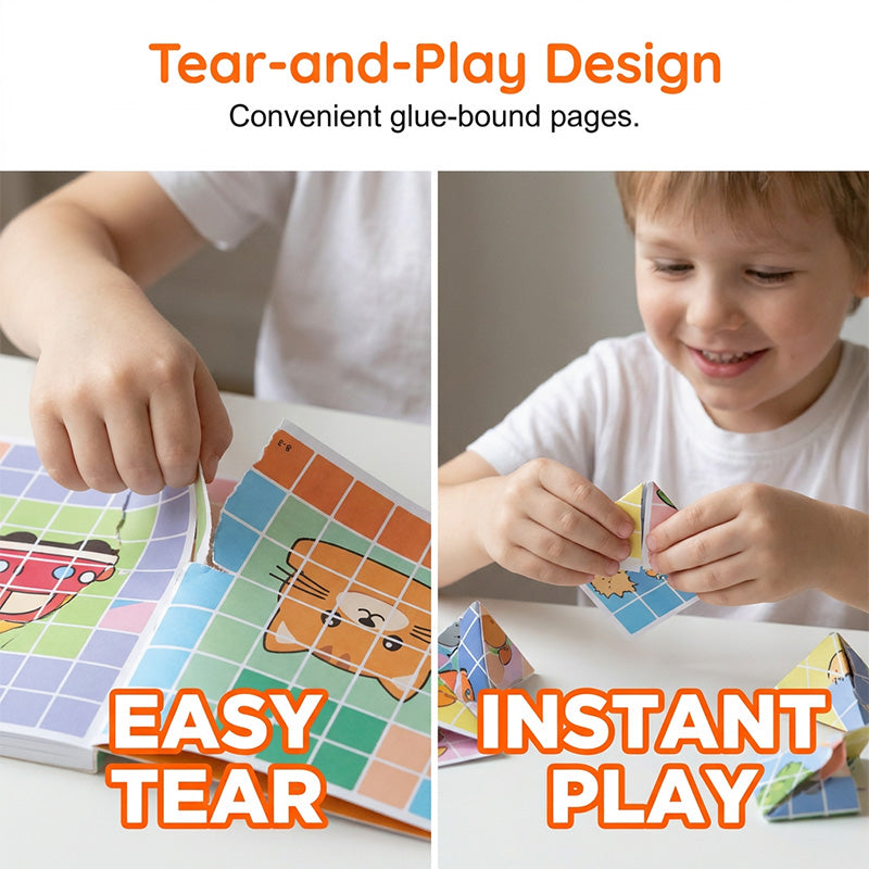 Educational Paper Folding Puzzle Game for Kids
