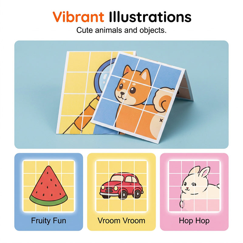 Educational Paper Folding Puzzle Game for Kids