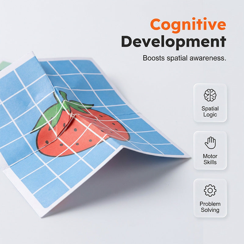 Educational Paper Folding Puzzle Game for Kids