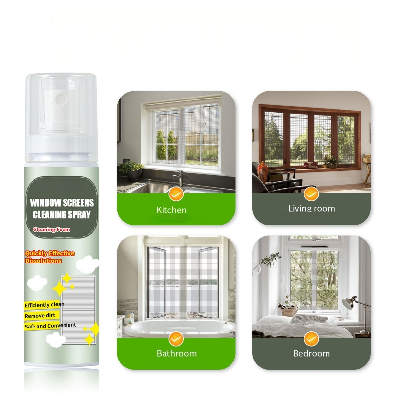 No-Rinse Window Screen Cleaning Spray