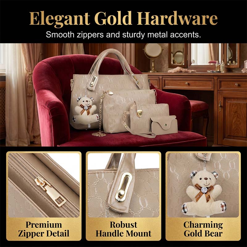 🎁Hot Sale 50% OFF⏳Women's Versatile 4-Piece Handbag Set