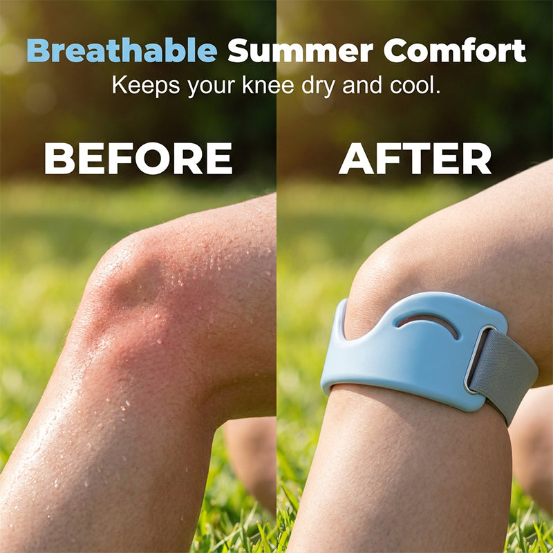 🔥Limited Time Promotion 50% OFF🔥Silicone Knee Patella Strap – Shock-Absorbing & Breathable Support🦵