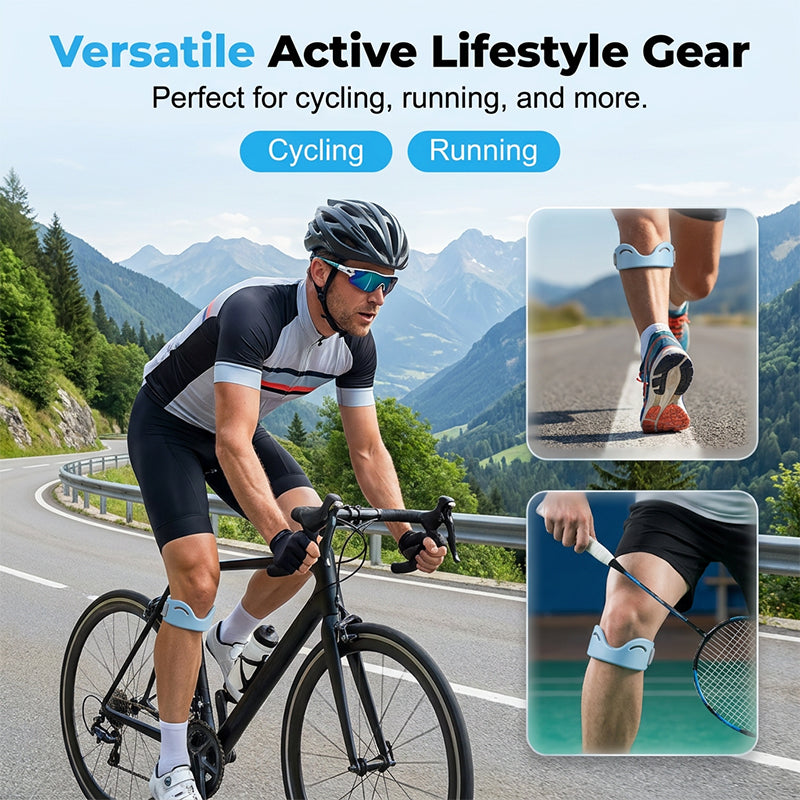 🔥Limited Time Promotion 50% OFF🔥Silicone Knee Patella Strap – Shock-Absorbing & Breathable Support🦵