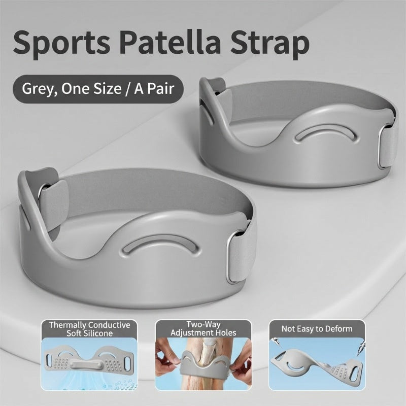 🔥Limited Time Promotion 50% OFF🔥Silicone Knee Patella Strap – Shock-Absorbing & Breathable Support🦵