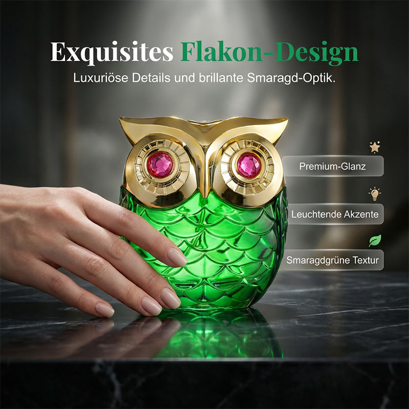 Exquisite owl shaped perfume bottle design