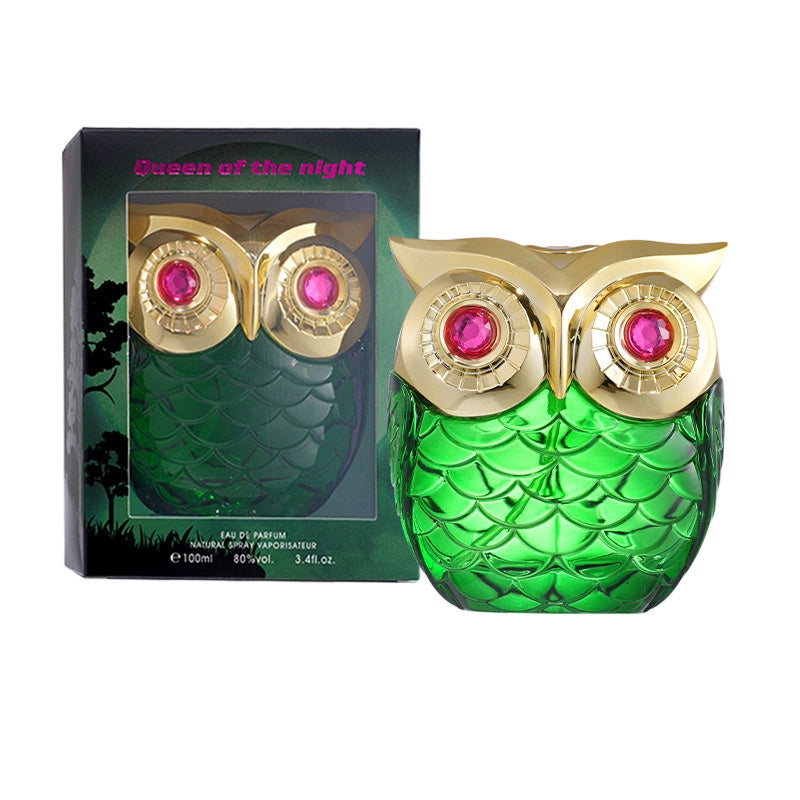 Green owl perfume with package