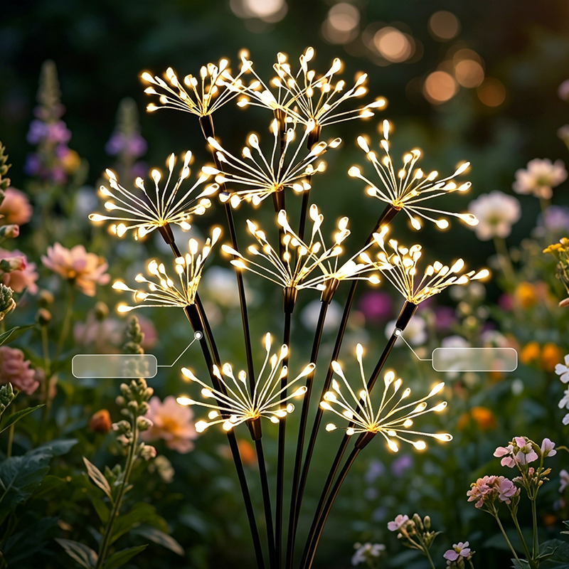 🏆LAST DAY SALE 50% OFF!!🎁Solar Firework Garden Stake Lights
