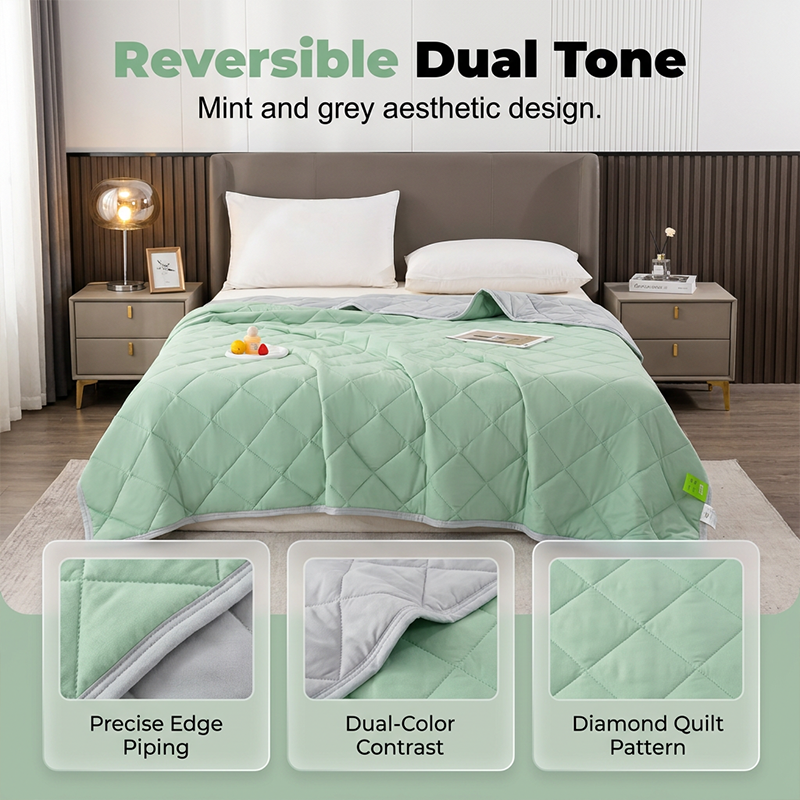 ⏳Limited-time 50% off⏰❄️Cooling Throw Blanket for Hot Sleeper💤🛌