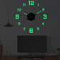3D DIY Luminous Acrylic Wall Clock Set
