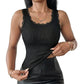 🔥Women's Slim Fit Sleeveless Top Ribbed Cami with Built-in Cups and Lace