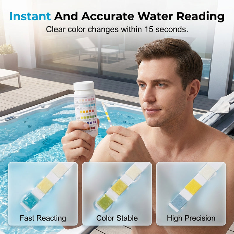 📢 SUMMER READY SALE! 🔥 50% OFF Pro-Grade Water Test Strips. Stock up now! 🏊‍♀️