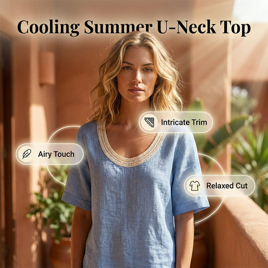 Vintage Lace Summer Blouse