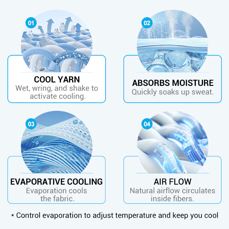 ⚡Over 50,000 sold!❄️A cooling, anti-perspiration towel you can use anywhere, anytime! Reusable, soft, absorbent and cooling.