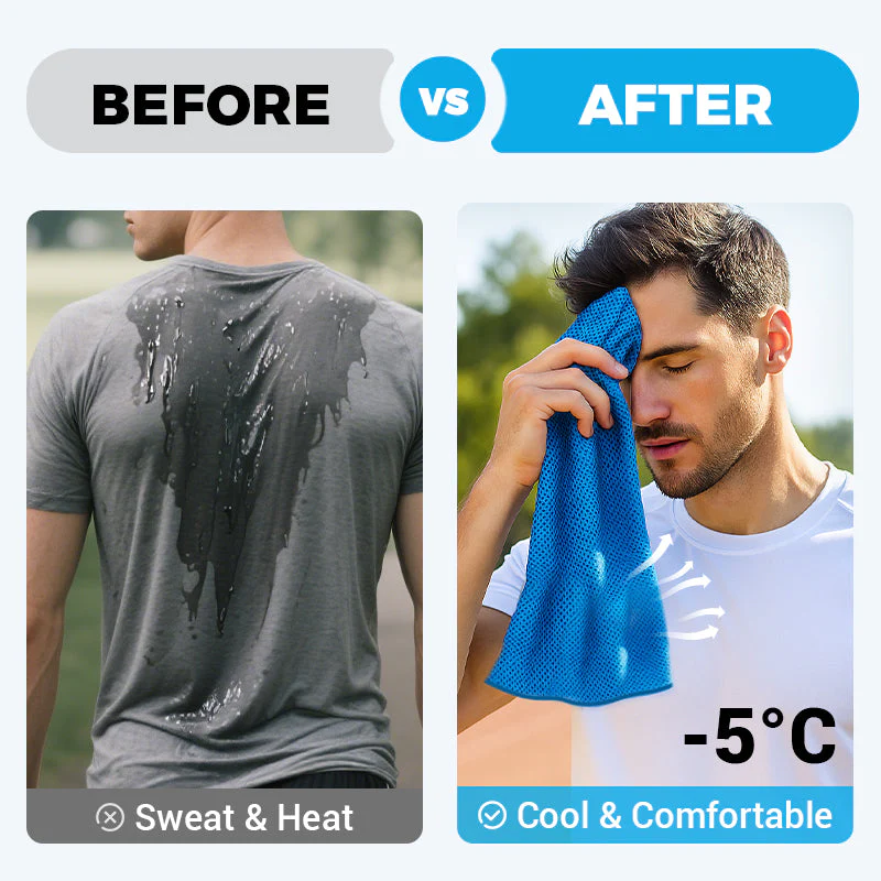 ⚡Over 50,000 sold!❄️A cooling, anti-perspiration towel you can use anywhere, anytime! Reusable, soft, absorbent and cooling.