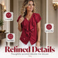 🔥New Arrivals & Best Sellers-Elegant Ruffle V-Neck Blouse