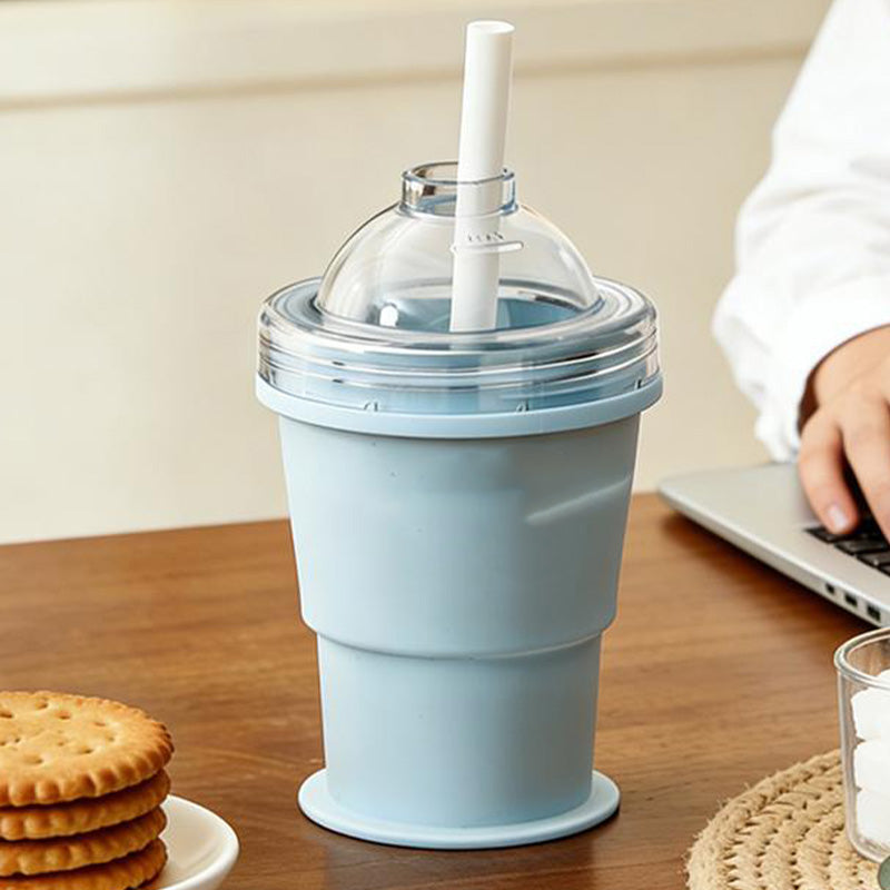 ❄️ Instant Ice Cold! 2-in-1 Foldable Cup & Ice Maker for Summer Adventures. 🧊