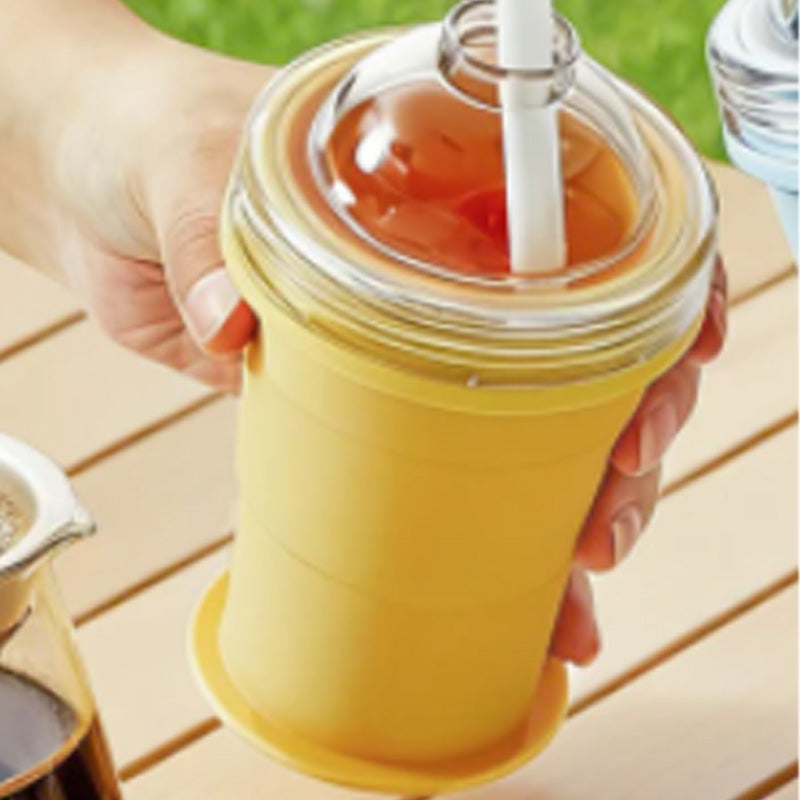 ❄️ Instant Ice Cold! 2-in-1 Foldable Cup & Ice Maker for Summer Adventures. 🧊