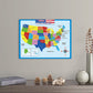 ⏳Limited-time 50% off⏰Geography Learning Poster Wall Map for Kids🗺️