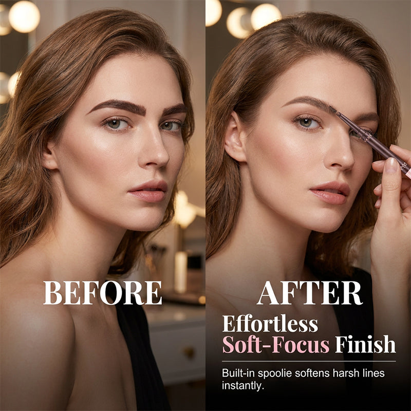 💄 FLASH SALE 50% OFF! 🌸 2-in-1 Eyebrow Pencil & Tinted Gel – Micro-Fork Tip for Hair-Like Strokes, Waterproof & Smudge-Proof, Natural Long-Lasting Brows 🏆