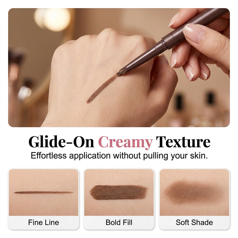 💄 FLASH SALE 50% OFF! 🌸 2-in-1 Eyebrow Pencil & Tinted Gel – Micro-Fork Tip for Hair-Like Strokes, Waterproof & Smudge-Proof, Natural Long-Lasting Brows 🏆