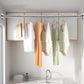 🧥50% OFF NOW! Adjustable No‑Drill Tension Rod, 70‑100cm Spring Tension Clothes Hanging Rod, No‑Damage Non‑Slip Closet Curtain Rod, Max 15KG Load for Wardrobe, Bathroom