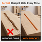 ⏳🔥LIMITED-TIME 50% OFF! ⏰🔩 Aluminum Alloy Wood Router Slotting Bracket – Straight Slots Every Time, Even for Beginners! ✨