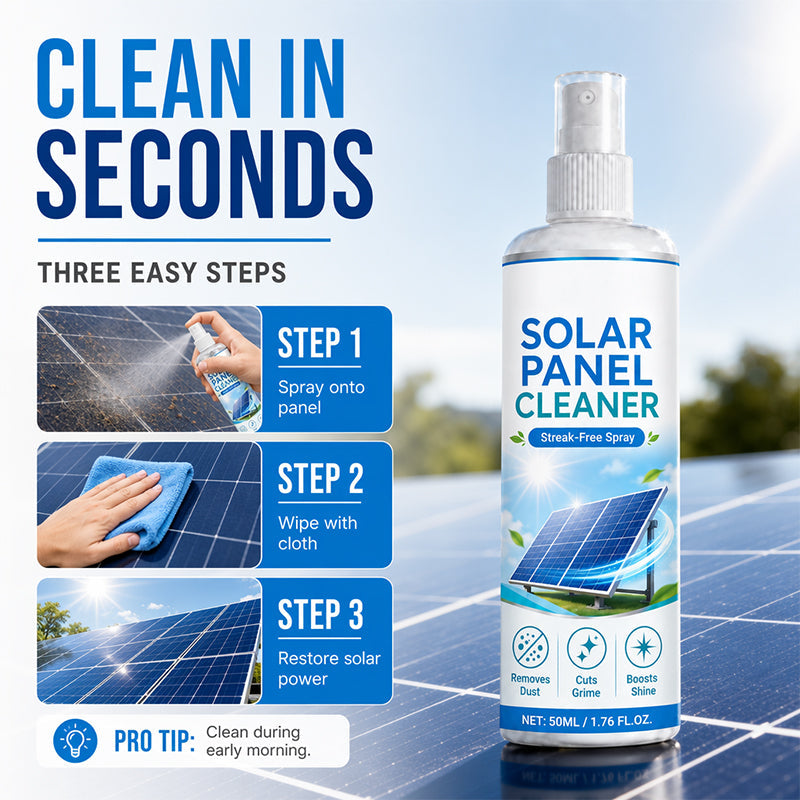 🛒 50% OFF NOW! ☀️ Advanced solar panel cleaning spray – Effectively removes dirt & improves energy output – Easy-to-use outdoor product 💧