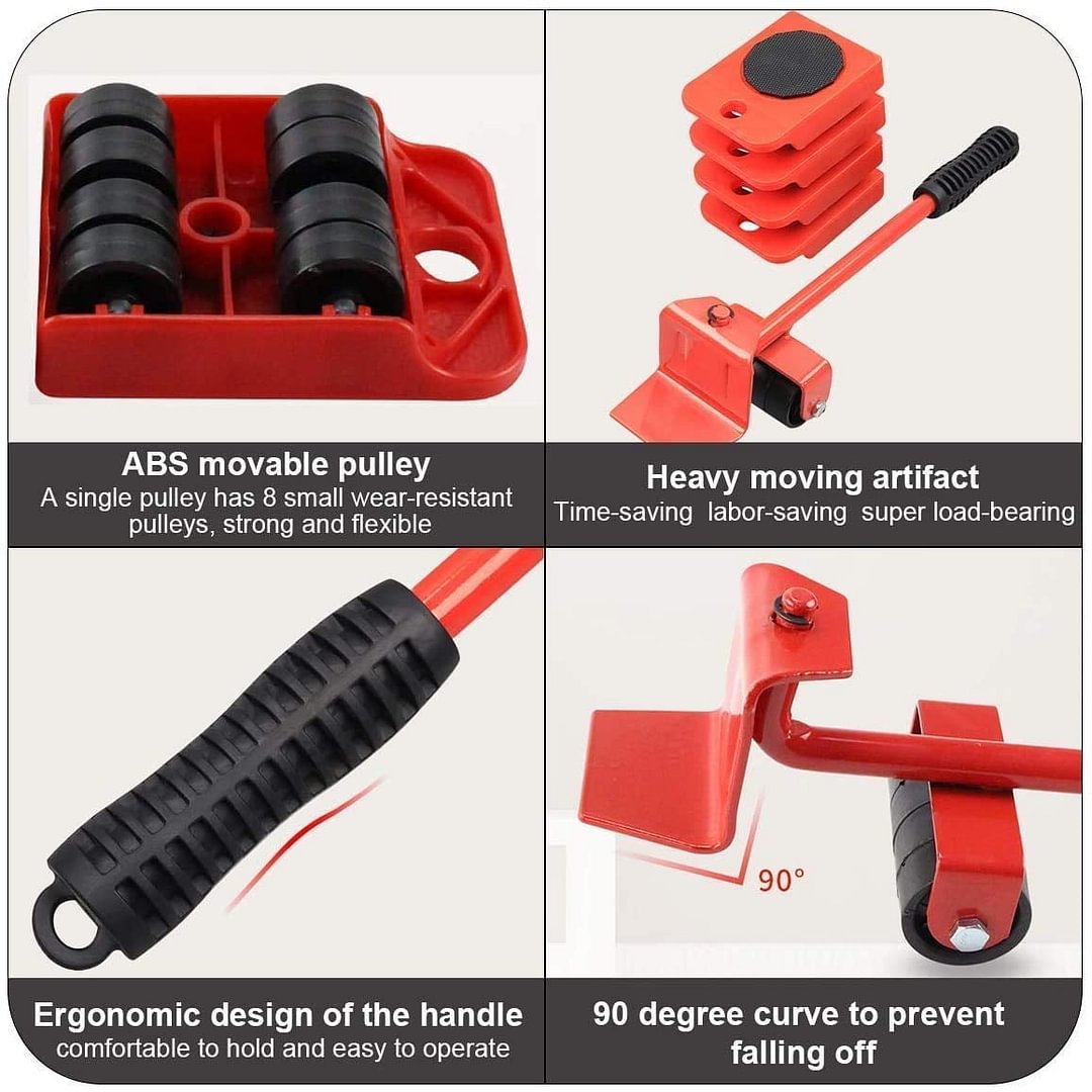 🎁2026 New Arrivals 50% OFF💥Furniture Moving System – lift & slide up to 800 lbs, 360° rotation, floor-friendly pads. Move heavy furniture easily by yourself! 🛡️💪