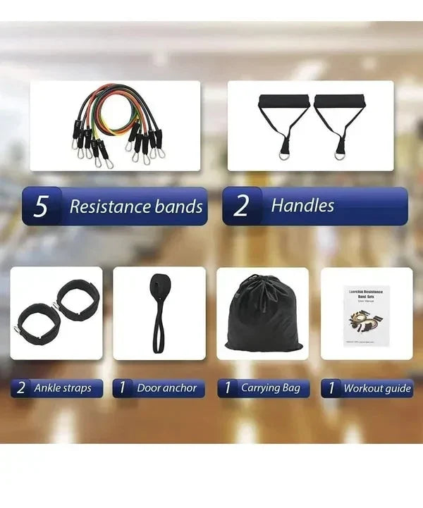 ⏳Oferta Especial por Tiempo Limitado⏰Construye el Cuerpo de Tus Sueños Sin Ir al Gimnasio | Juego de Bandas de Resistencia Ajustables para Entrenamiento Corporal Completo en Cualquier Lugar