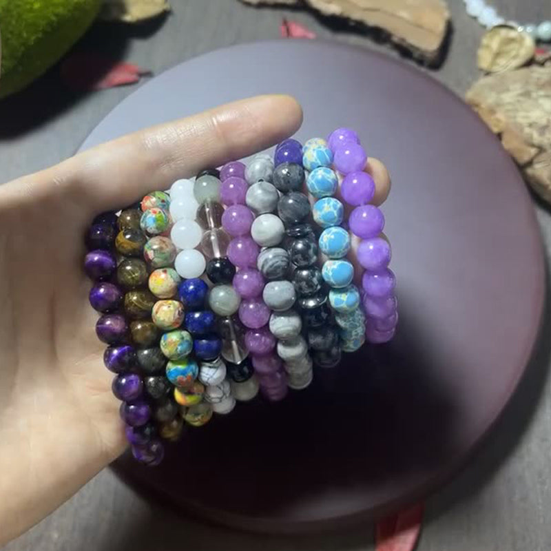 🎁 50% OFF! ⏰ 2026 Sale — Over 19,800 Sold!  Natural Stone Bead Bracelet – Gradient Glow, Grounded Vibes ✨