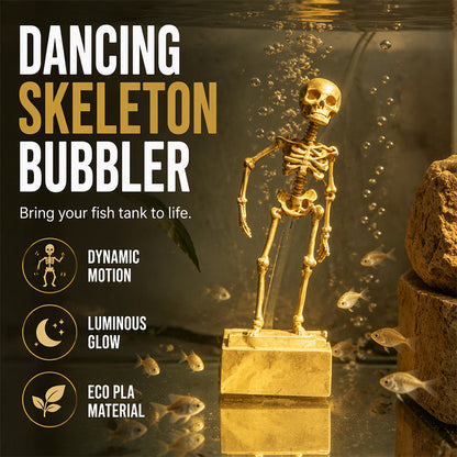 Dancing Skeleton Aquarium Bubbler
