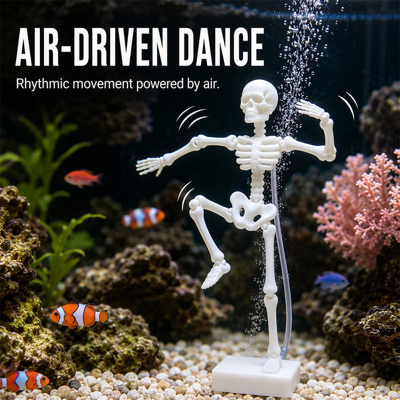 Dancing Skeleton Aquarium Bubbler