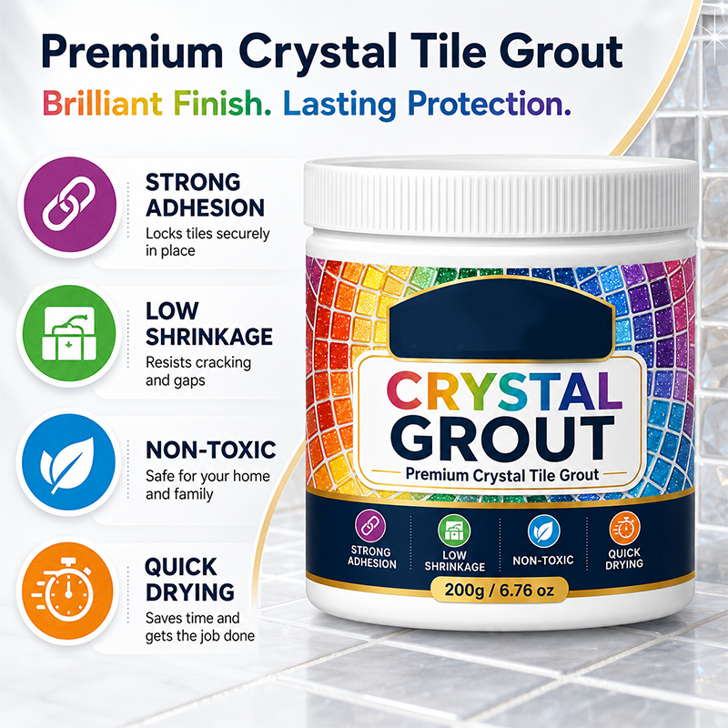 🔥Hot Sale 50% OFF🔥 Crystal Tile Grout – Waterproof, High-Strength, for Tile & Mosaic 💎
