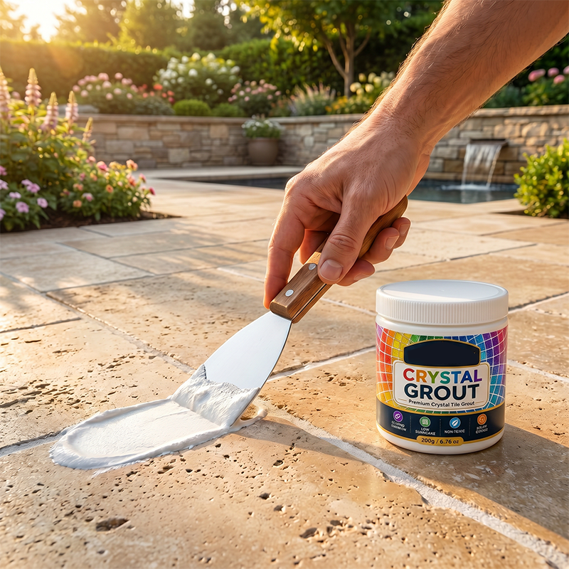 🔥Hot Sale 50% OFF🔥 Crystal Tile Grout – Waterproof, High-Strength, for Tile & Mosaic 💎