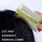 🎋 Bamboo Styling Double-Sided Fine Teeth Comb | Removes Lice & Dandruff | Ergonomic Grip | All Hair Types | For Adults, Kids & Pets 🌿✨