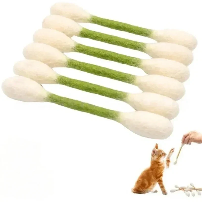 😻Interactive Swab Cat Toy with Catnip