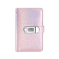 Glitter Password Lock Budget Binder