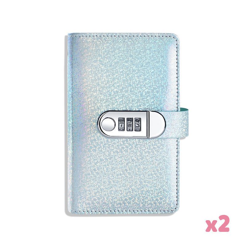 Glitter Password Lock Budget Binder