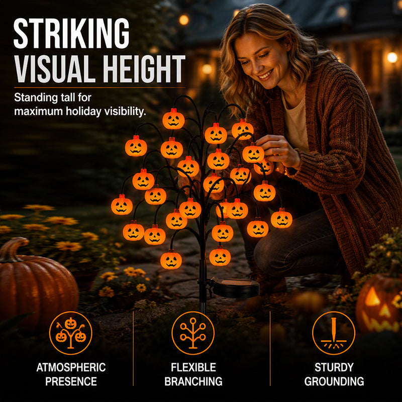 🎃🦇 50% OFF!👻Waterproof Halloween Pumpkin Solar Branch Lights