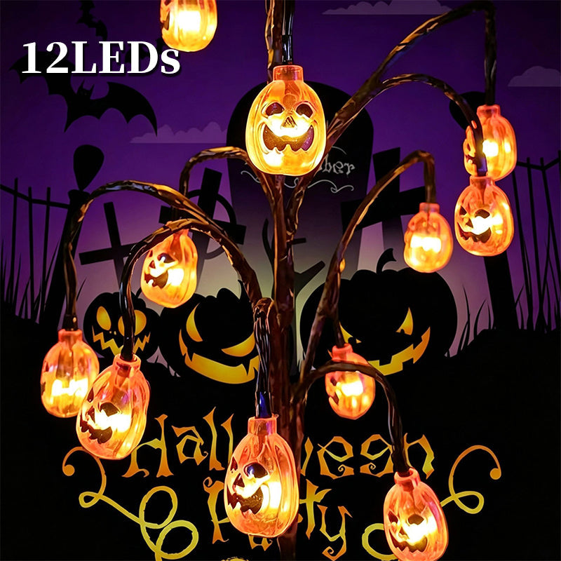 🎃🦇 50% OFF!👻Waterproof Halloween Pumpkin Solar Branch Lights