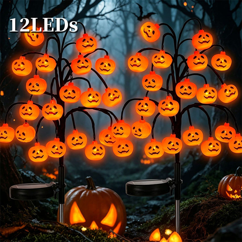 🎃🦇 50% OFF!👻Waterproof Halloween Pumpkin Solar Branch Lights