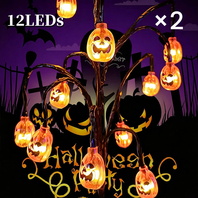 🎃🦇 50% OFF!👻Waterproof Halloween Pumpkin Solar Branch Lights