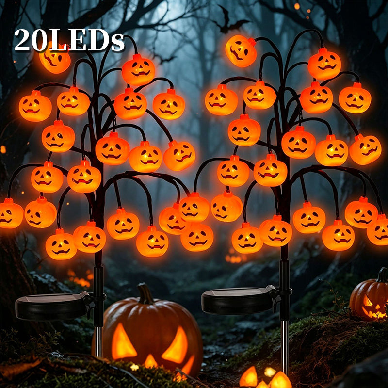 🎃🦇 50% OFF!👻Waterproof Halloween Pumpkin Solar Branch Lights