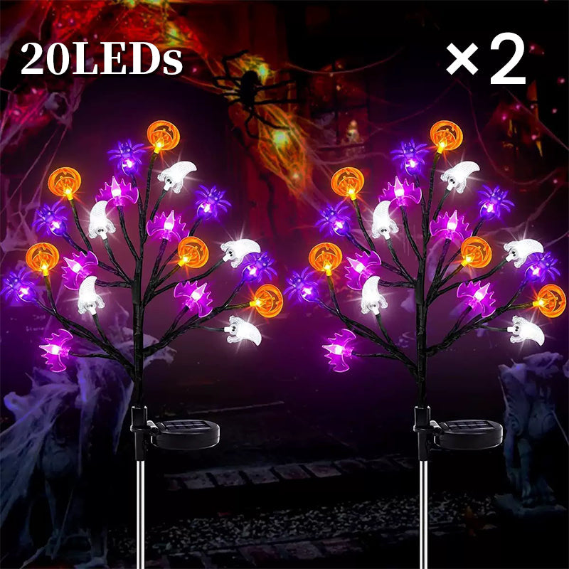🎃🦇 50% OFF!👻Waterproof Halloween Pumpkin Solar Branch Lights